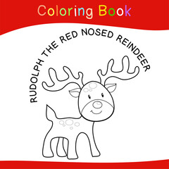 Fototapeta premium Coloring Christmas sets worksheet page. Educational printable coloring worksheet. Coloring game for preschool children. Black and white vector illustration. Motor skills education.