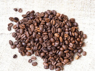 roasted arabica black coffee beans