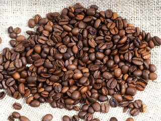 roasted arabica black coffee beans