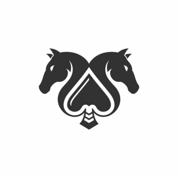 Horse Spade Business Logo Design 