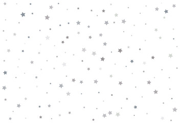 Christmas drawing with silver stars. Silver star Celebration Confetti.