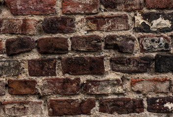 Background from old dark brick wall.