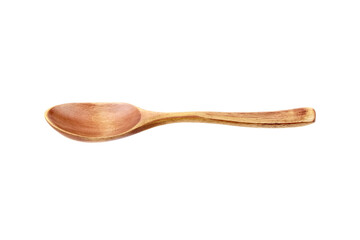 Wooden spoon isolated on white