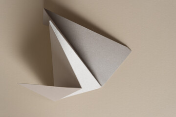 folded card stock paper object