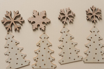 christmas crafting (trees and snowflakes)