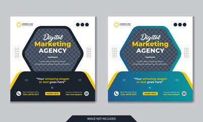 Digital marketing corporate social media instagram web banner template