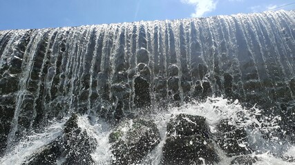icicles on the rocks