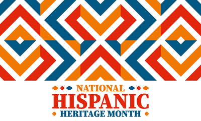 National Hispanic Heritage Month. Celebrate annual in September and October in United States. Hispanic and Latino Americans culture. Poster, card, banner and tradition pattern. Vector illustration