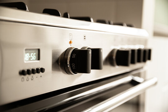 Modern kitchen stove with control