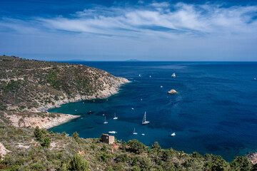 Fototapeta na wymiar Isola d'Elba, paesaggio marino