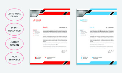 Creative business letterhead template design