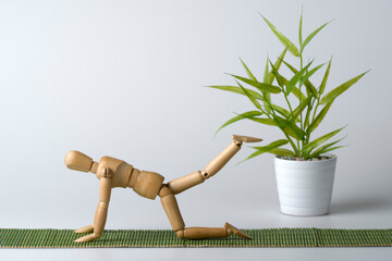 Gliederfigur bei der Gymnastik