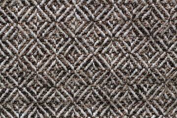 texture of furniture fabric with geometric pattern