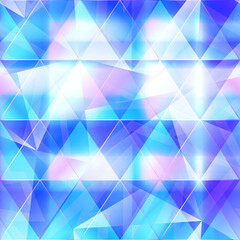 Blue triangle geometric seamless pattern.