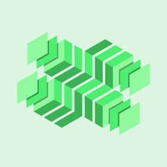 isometric structure vector illustration for web banner, web page design, infographics, isometric 3d design, web elements vector template