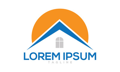 Unique real estate home logo Modern and minimalist vector and abstract logo