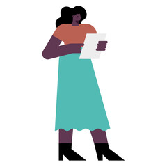 afro female businesswoman