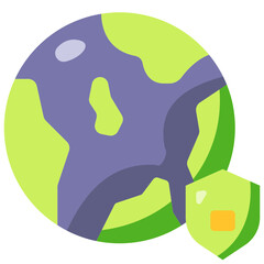 internet security flat icon