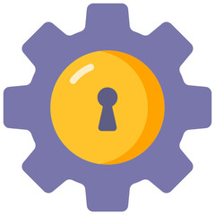 lock flat icon
