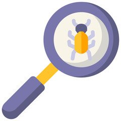 magnifying glass flat icon