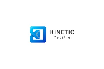 Fototapeta premium Letter k creative modern box logo
