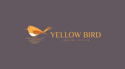 Simple and Unique Bird Logo Concept Vector. Animal Logo Template Vector