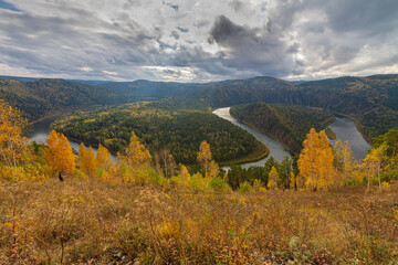Manskaya loop in autumn