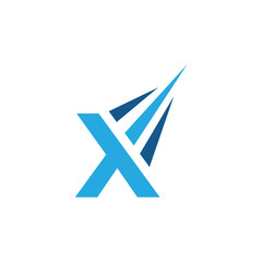 x letter logo template vector 