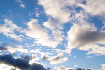 blue sky with clouds