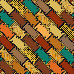 seamless pattern abstract in style Klimt