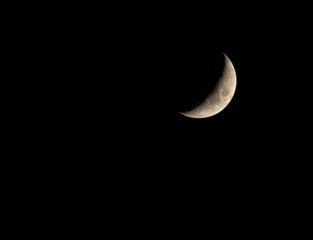 Fototapeta premium December crescent moon