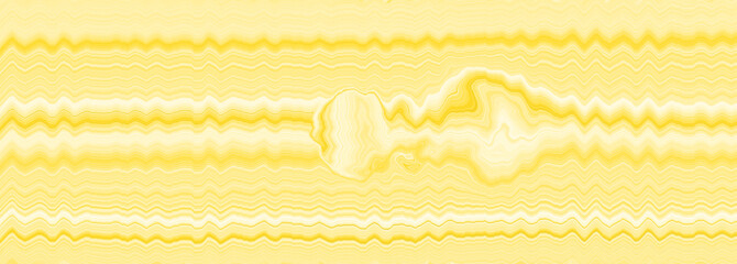 Yellow marble texture background. Template for various purposes. Abstract illustration with brown and white waves.