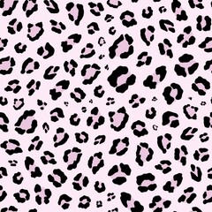 Obraz na płótnie Canvas Pink Leopard Seamless Repeat Pattern