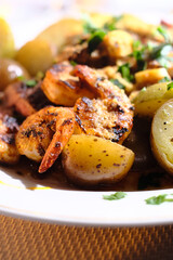 Surf and Turf Shrimp Steak