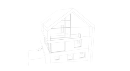 house sketch drawing