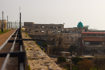 The fortified wall of the Akko fortress