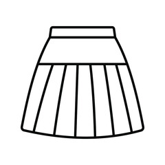 skirt icon. Fashion sign. Vector illustration