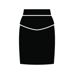 skirt icon. Fashion sign. Vector illustration