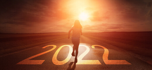rozpocząć rok 2022 - obrazy, fototapety, plakaty