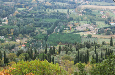 Obraz premium Panoramic view of nature of Tuscany in Italy 