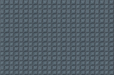 Waffle quilted fabric, cloth sewn into the cell, stitching. Seamless pattern, gray texture of the blanket, textile - 474058072