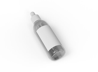 Top view Glass Dropper Bottle Mockup