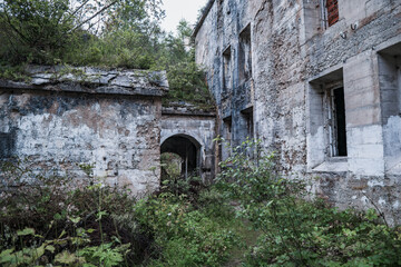 Ruins of abandoned fortress Landro, South Tyrol