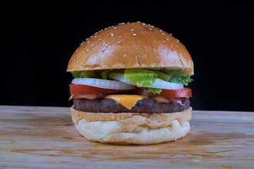 burger meat tasty fast food