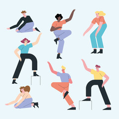 support people seven characters