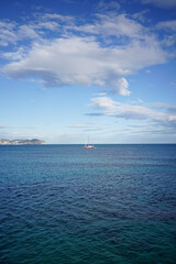 yacht in the sea