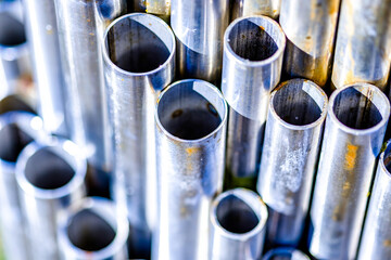 water pipe at a construction site