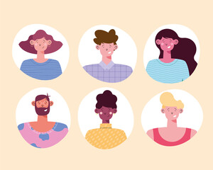 four persons smiling