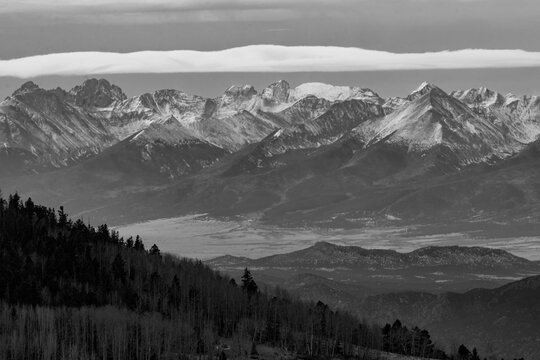 Clouds On The Sangre De Cristo Range Of Colorado