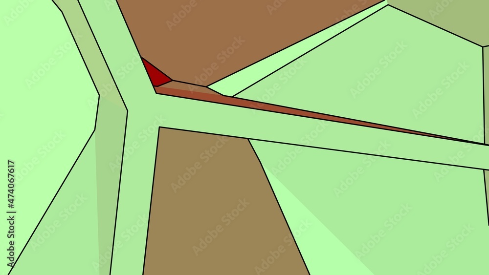 Poster abstract background of lines and polygons.